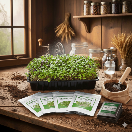 10 Variety Heirloom Microgreen Starter Seed Package