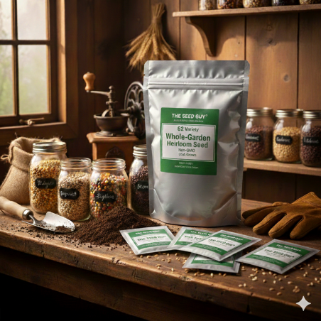 62 Variety Heirloom Seed Package