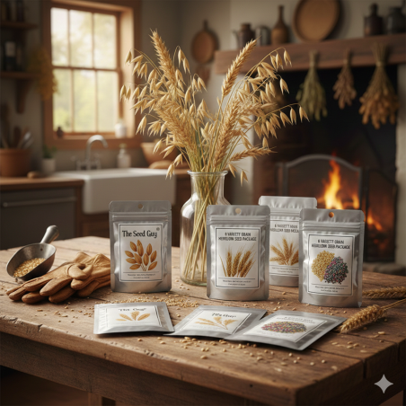 8 Variety Grain Heirloom Seed Package