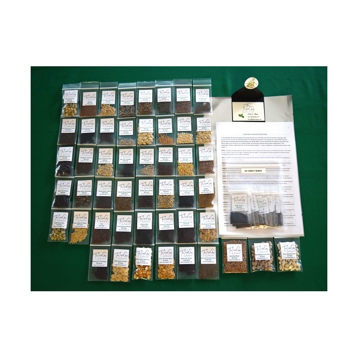 60 Variety Heirloom Seed Package