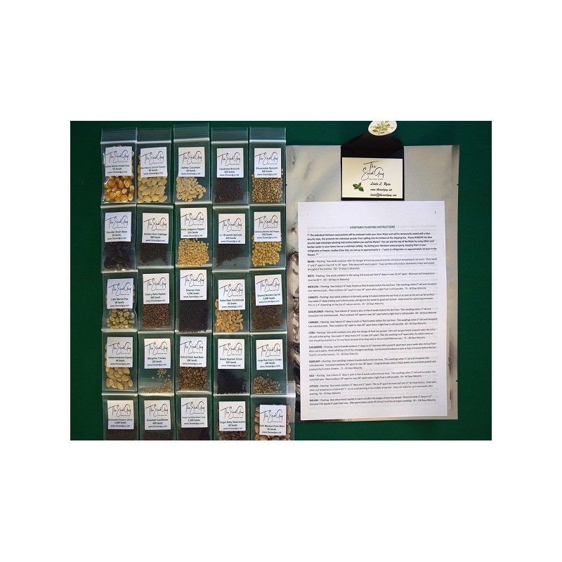 25 Variety Heirloom Seed Package