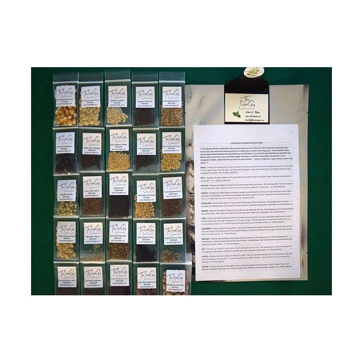 25 Variety Heirloom Seed Package