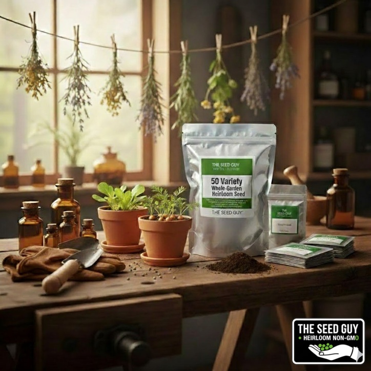 50 Variety Heirloom Seed Package