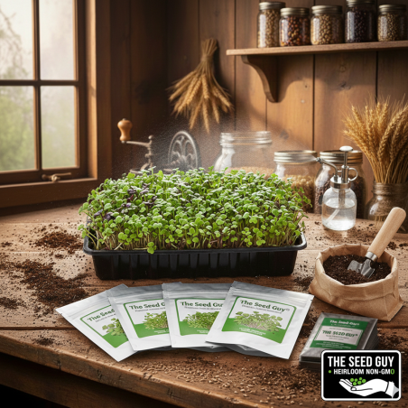 10 Variety Heirloom Microgreen Starter Seed Package