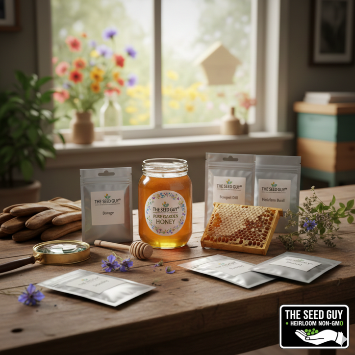 6 Variety "Buzz & Bloom" Bee-Friendly Heirloom Seed Package 6 Variety "Buzz & Bloom" Bee-Friendly Heirloom Seed Package