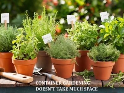 Container Gardening Doesn't Take Much Space!